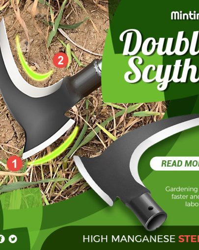 New Year Sale 49% OFFHigh Manganese Steel Double Scythe